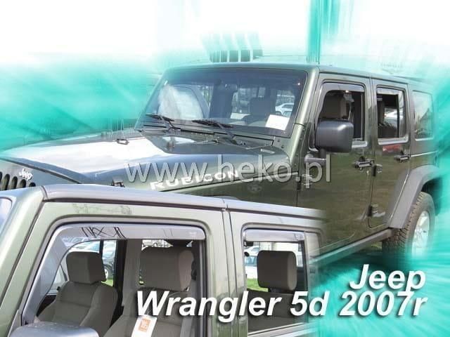 Вітровики Jeep Wrangler 2007- Heko 19115 фото