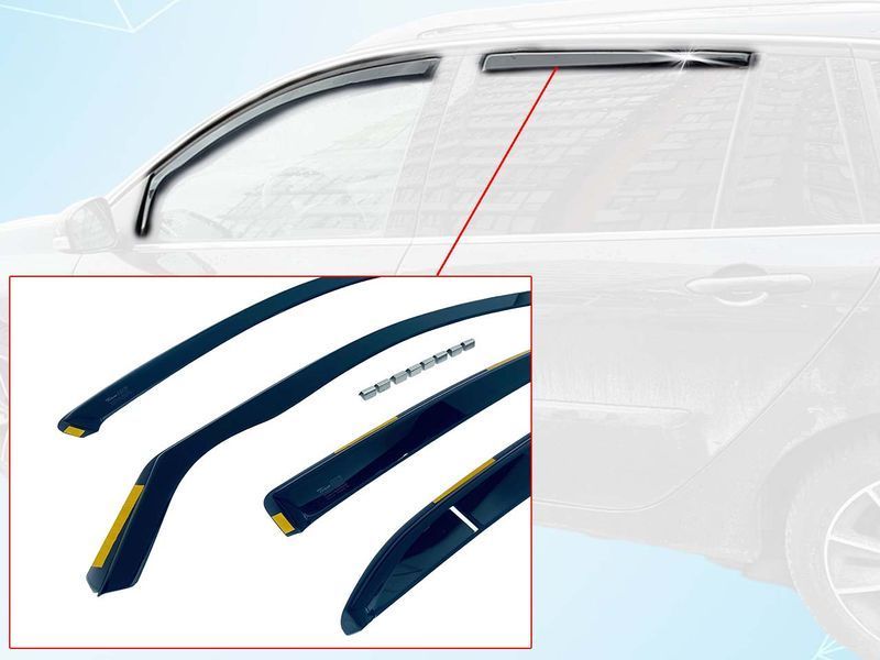Вітровики для Suzuki Grand Vitara 2005 -2015 Heko вставні, кт - 4шт 28617 фото