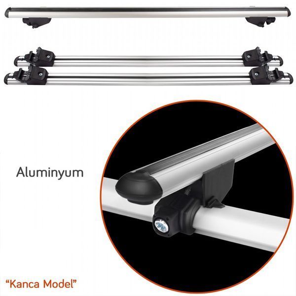 Багажник на встроенные рейлинги KANCA Grey 120 CM 00-00015453 фото