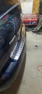 Накладка на задній бампер Mazda CX-7 2006-2012 Хром-нерж TAN24 00-00011480 фото