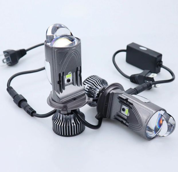 Лампы LED Мини Линзы H4 D35мм 70/100w 8000/11000Lm 6000K 3570+1860*2 12V "M01K" 71160 фото