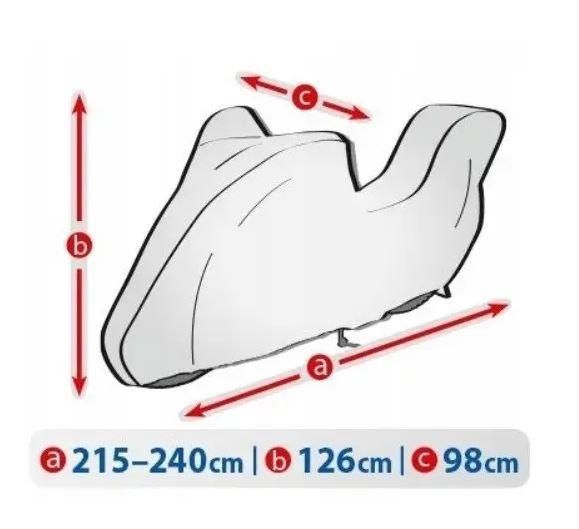 Тент на мотоцикл 215-240х126х98 см (L Box) Basic Garage "KEGEL" 5-4175-248-3020 68795 фото